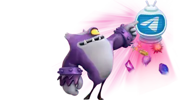 Изображение с маскотом Rox интернет-казино, указывающим на иконку Telegram, окруженную драгоценными камнями, представляющее эксклюзивные предложения, доступные через платформу Telegram.